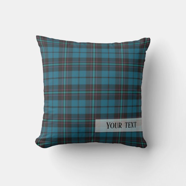 Plaid tartan pattern cushion (Front)