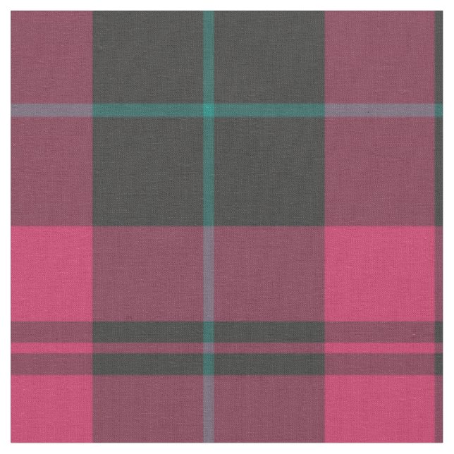 Plaid tartan pattern fabric (Close Up)