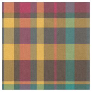 Plaid tartan pattern fabric