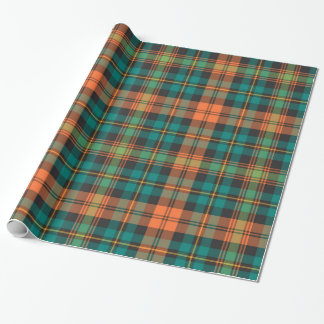 Plaid tartan pattern wrapping paper