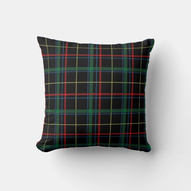 Plaid Tartan Textile Cushion (Front)