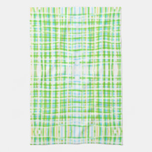 Plaid Tea-Towel In Blues and Greens Tea Towel