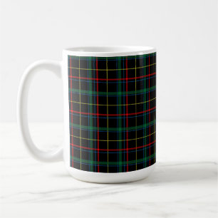 Plaid Texture with Black Background Coffee Mug
