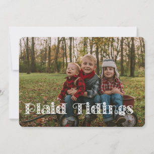 Plaid Tidings of Joy Holiday Card