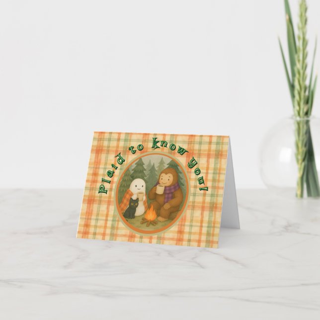 Plaid to Know You – Pacific Northwest Thank You Card (Front)