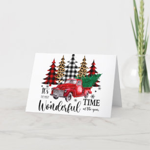 PLAID TREES CHRISTMAS CARD