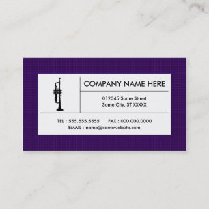 plaid trumpet business card