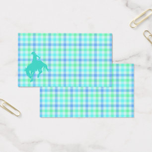 Plaid Turquoise Cowboy