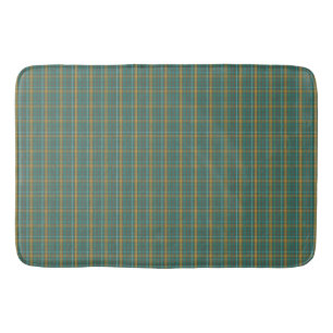 Plaid Twill Design Pattern Bath Mat
