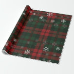 Plaid Winter Pattern Wrapping Paper<br><div class="desc">Wrap your holiday gifts in festive style with our Red and Green Plaid Snowflakes Wrapping Paper. This classic and timeless design brings a touch of warmth and tradition to your presents. Whether you're wrapping up thoughtful gifts for loved ones or adding a festive touch to your holiday decorations, this plaid...</div>