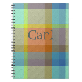 Plaid With Pattern Notebook