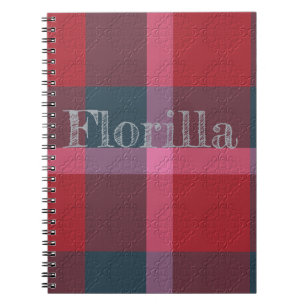 Plaid With Pattern  Notebook
