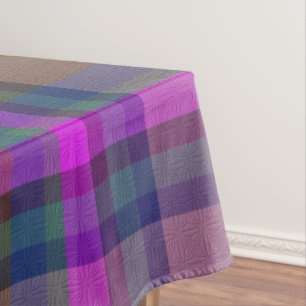 Plaid With Pattern Tablecloth