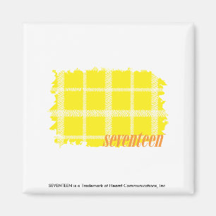 Plaid Yellow 3 Magnet
