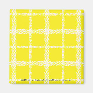 Plaid Yellow Magnet