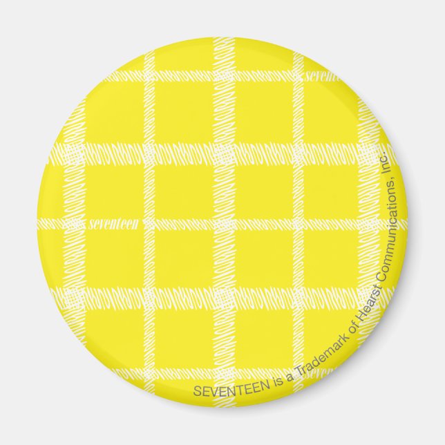 Plaid Yellow Magnet (Front)