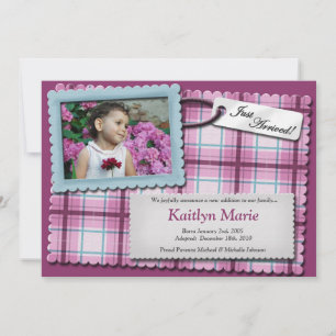 Plaidly Perfect ~ Purple Adoption Announcements