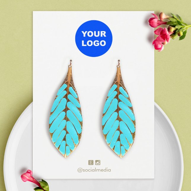 Plain Add Your Logo Earring Display Card (Creator Uploaded)