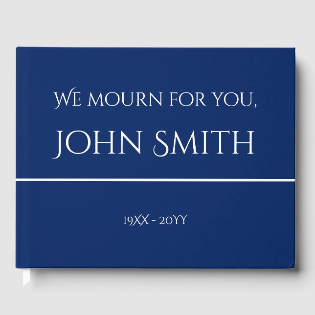 Plain and Basic Memories Guestbook (Front)