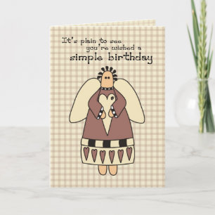 Plain and Simple Birthday Card