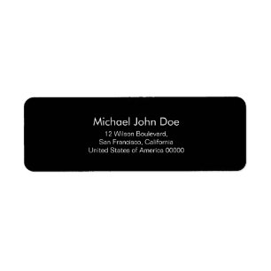 Plain and Simple Label
