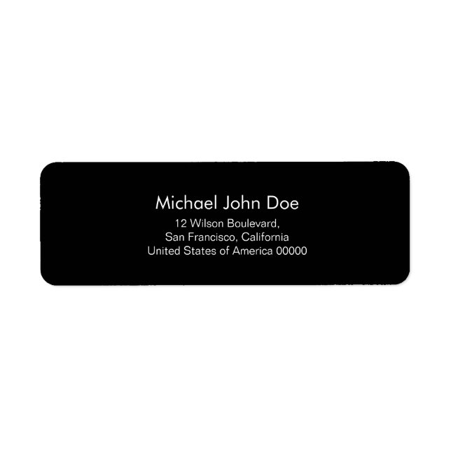 Plain and Simple Label (Front)