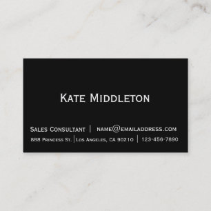 Plain and simple two tone business card