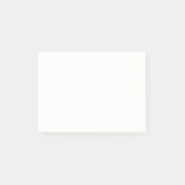 Plain Arctic Milk White colour Post-it Notes (Front)