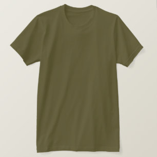 Plain Army Jersey Mens T-Shirt