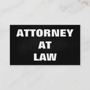 Plain Attorney at Law Business Card