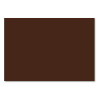 Plain Autumn Bronze colour Table Number