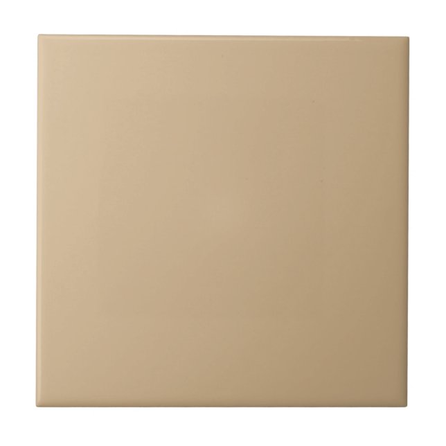 Plain Beige Solid Color  Tile (Front)