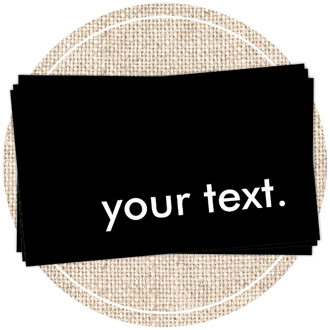 plain black and white business card (Creator Uploaded)