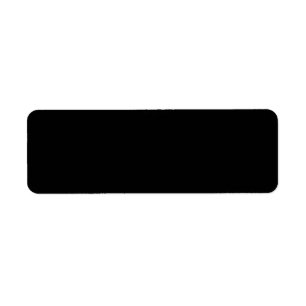 Plain black background blank custom address label