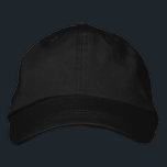 Plain Black Embroidered Hat<br><div class="desc">Plain Black Embroidered Baseball Cap</div>