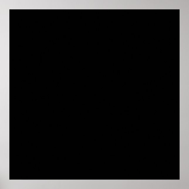Plain black square for your text and art poster (Front)