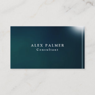 Plain Blue Background Original Futuristic Business Card