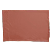 Plain Brick Red Pillowcase