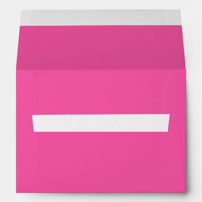 Plain bright hot pink envelope (Back (Bottom))