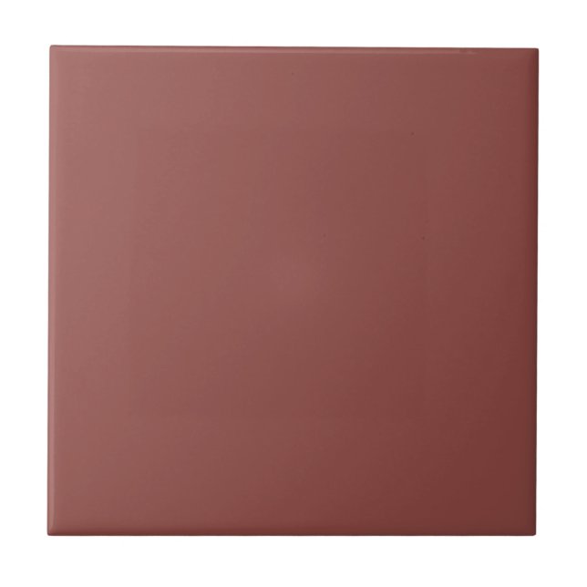 Plain Brown Solid Color Tile (Front)