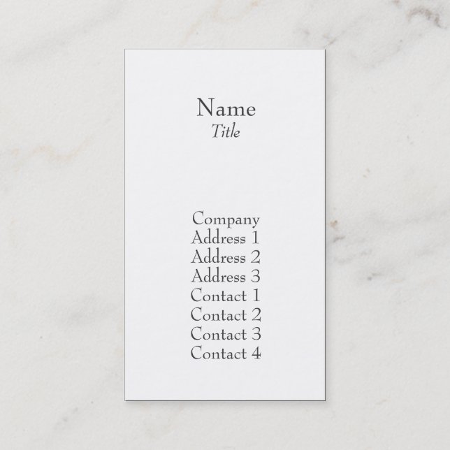 Plain - Business Card (Front)