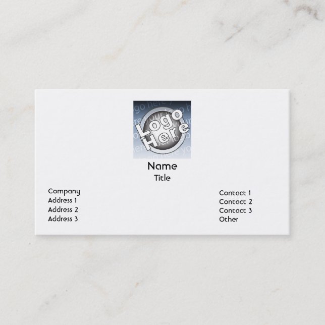 Plain Business Card (Front)
