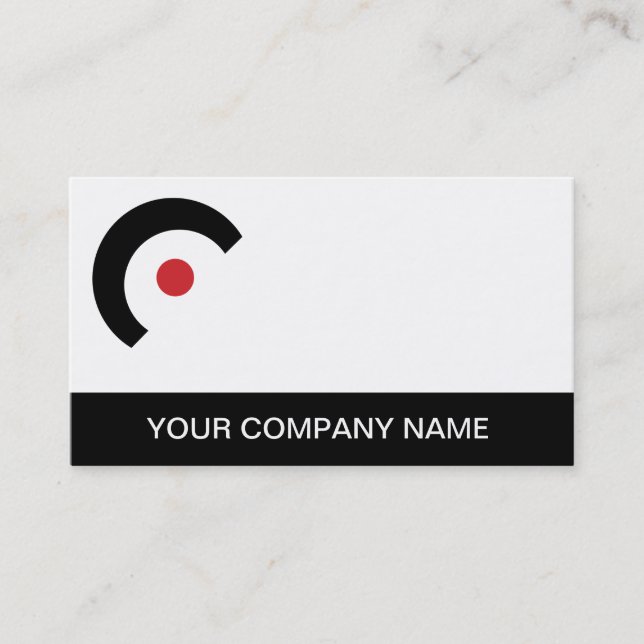 Plain Business Card Logo Simple Logos (Front)