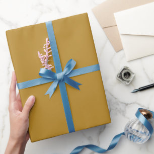Plain Campus Gold Colour Shade Tone Wrapping Paper