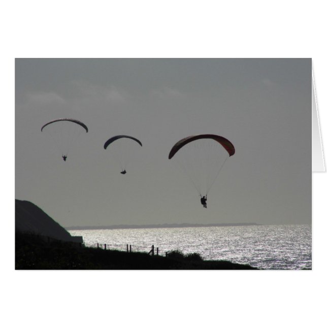 Plain Card - Paraglider (Front Horizontal)
