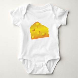Plain Cheese: ADD YOUR OWN TEXT Baby Bodysuit