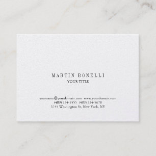 Plain Chubby Professional Business Card