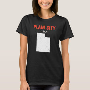 Plain City Utah USA State America Travel Utahan T-Shirt