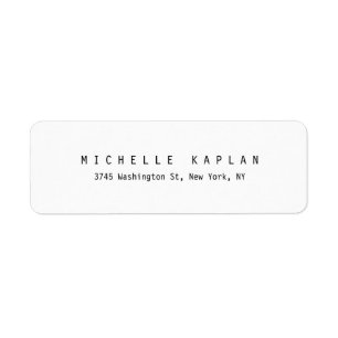 Plain Classic Black White Minimalist Professional