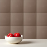 Plain color dark taupe pastel brown tile<br><div class="desc">Plain color dark taupe pastel brown design.</div>